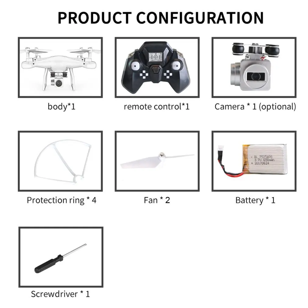 

SMRC S10 720P WiFi Quadcopte Aircraft White Aircraft Headless Mode Remote Control Helicopter Mini Drone Quadcopter