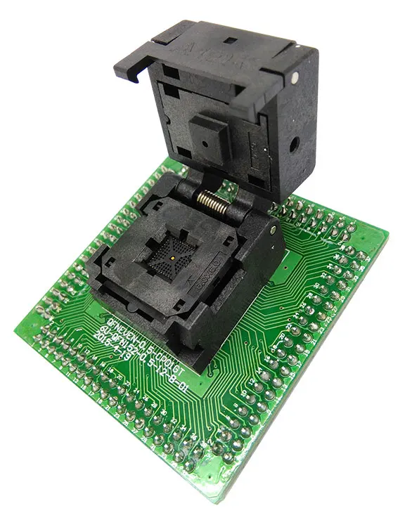 QFN40 MLF40 Programming Socket IC Test Socket Pitch 0.5mm Clamshell Chip Size 6*6 Flash Adapter programming ZIF adapter