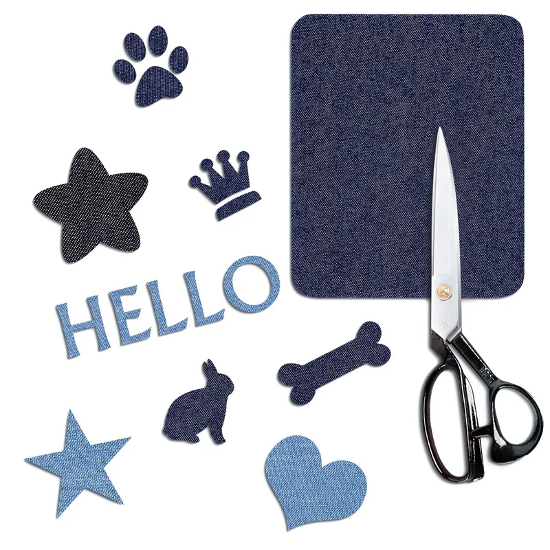 Джинсовые нашивки для одежды BMBY 12 шт. 3 цвета (4 9 дюйма X 7 дюйма)