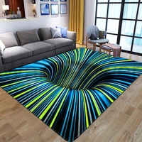 3d eddy current illusion rug entrance door mat abstract geometric optical mat anti slip mat living room decorative rug