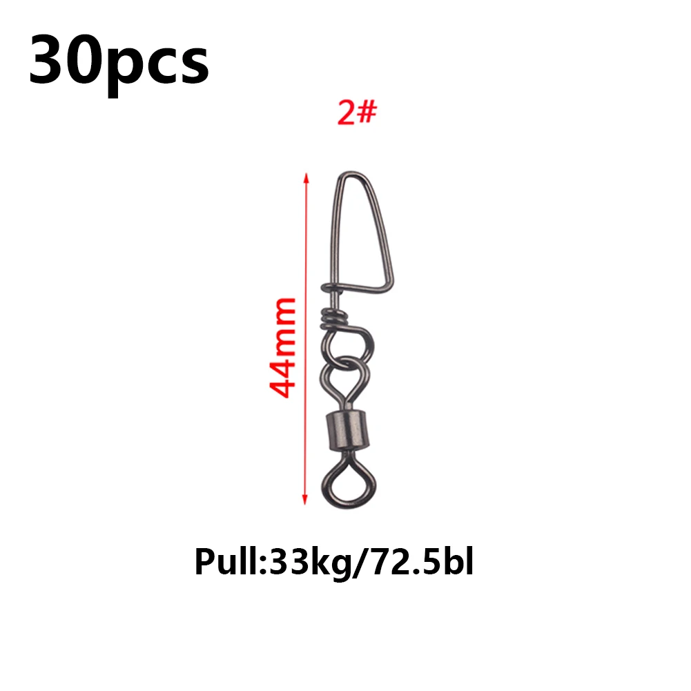 30 шт. рыболовные Вертлюги Из Нержавеющей Стали