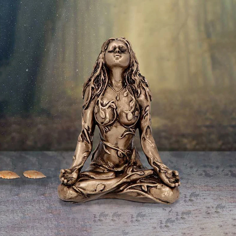 

Миниатюрная статуя мать и земля, Сказочная декоративная статуя Будды, декоративные фигурки, лечебная чакра, медитация, домашний декор