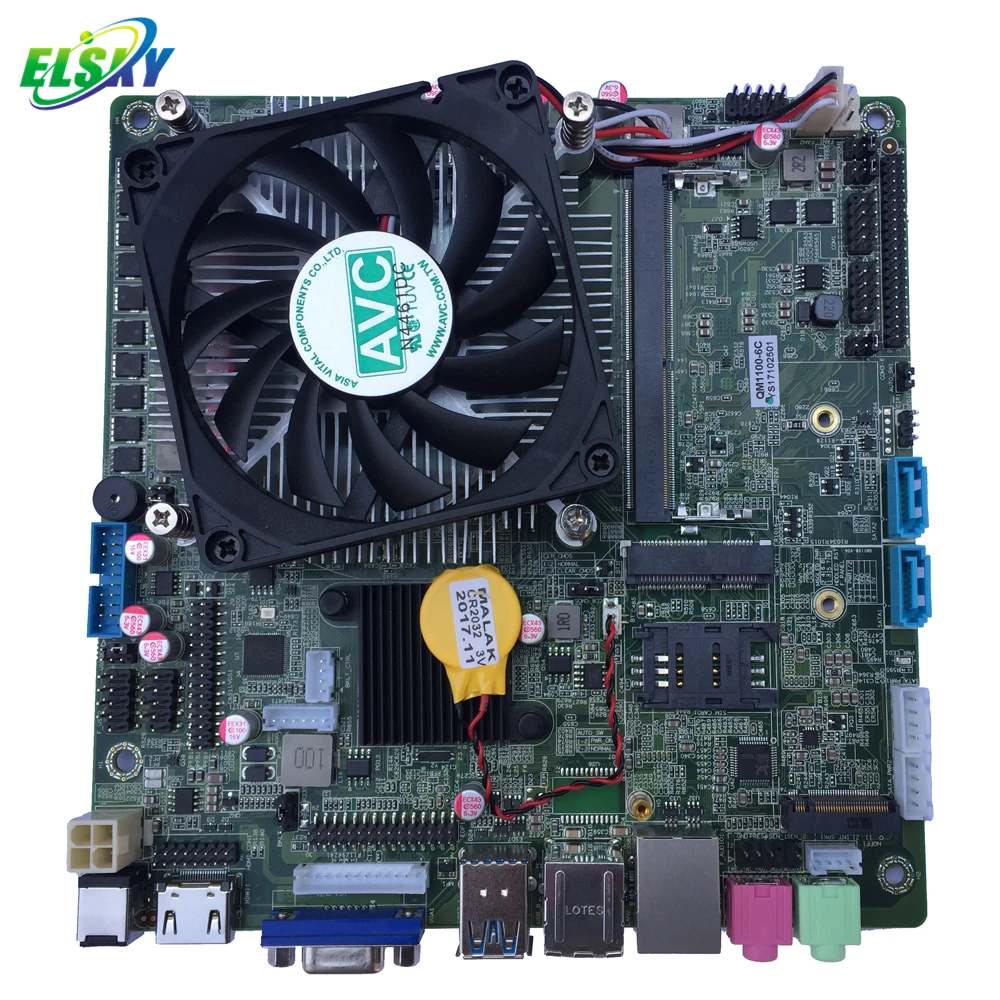 Фото Материнская плата Skylake Core I5-6500 CPU LGA 1151 с поддержкой двух дисплеев 1080P 4K UHD 2K FHD VGA EDP LVDS 1HDMI DDR4 M.2 2LAN №4