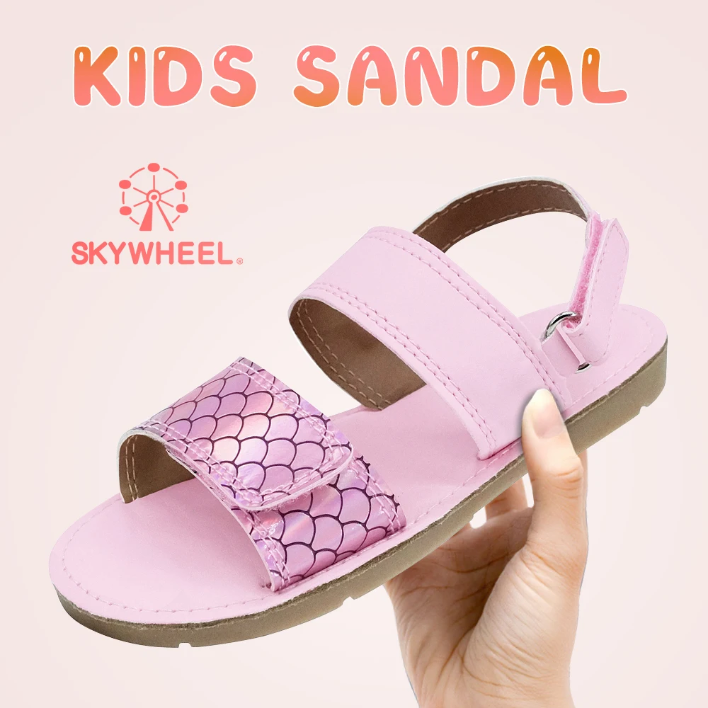 Girls Summer Sandals Baby Girl Toddler Kids Shoes Sweet Princess Soft Children's Beach Rome Sandals Fashion Non-slip Shoes