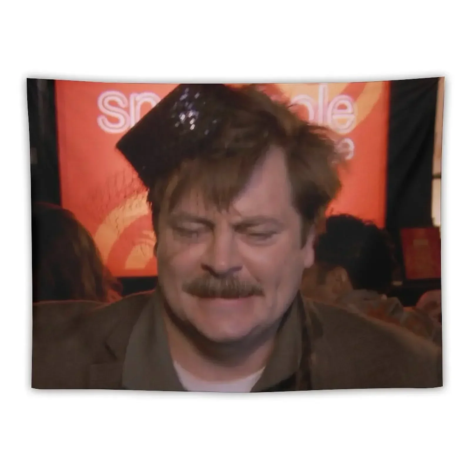 Ron Swanson Танцующий гобелен Эстетический декор комнаты Украшения спальни Гобелен