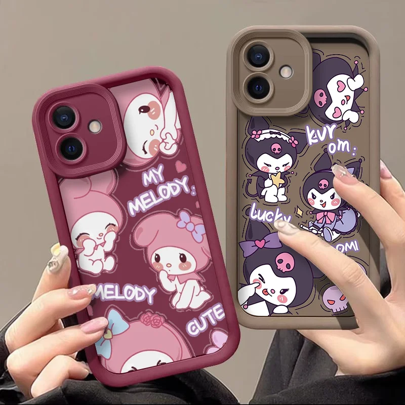 Cartoon Sanrio Kuromi My Melody Phone Case for OnePlus 10R 11 Nord 2 3 CE2 CE3 CE4 Lite 5G ACE2 ACE3 4G Soft Silicon TPU Covers