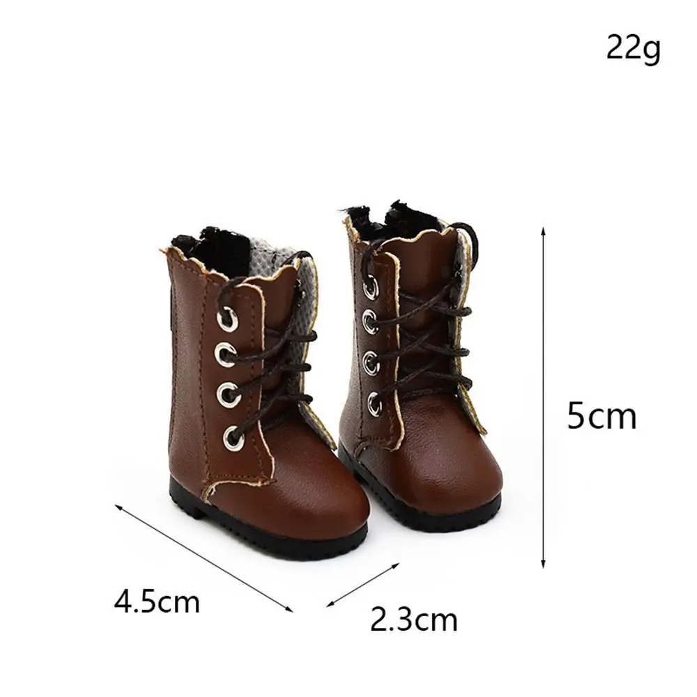 1 Pair 30cm Doll Fashion Shoes Female Doll Boots Fit for 1/6 BJD Dolls Accessories Leather Doll Wear Colorful Long Knees Boots images - 6