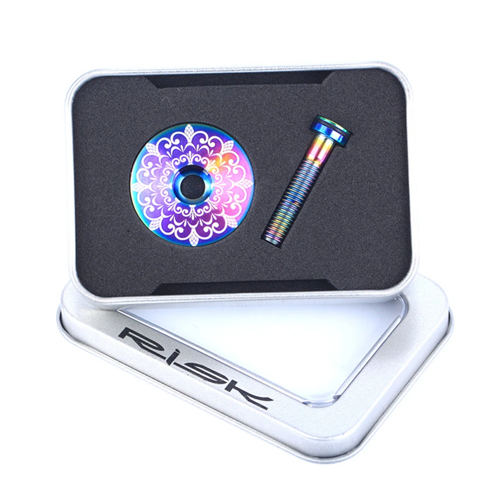 

Stem Cover Fork Cover 31*1mm Cap Cover Colorful Screw Spare Parts Titanium Alloy Tool Outdoor Sports High Quality