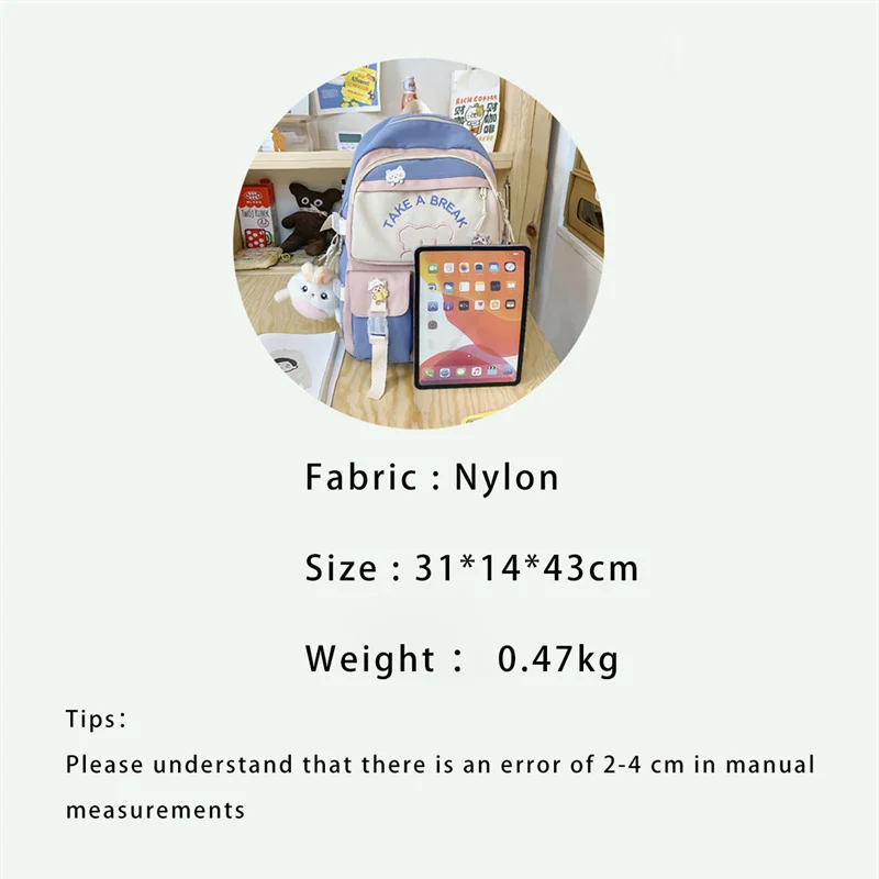 TRAVEASY 2022 School Backpack Women Teenager Waterproof Travel Backpack Female Fashion Lady Trendy College Cool Women Laptop Bag