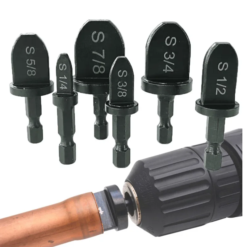 

5/6/11pcs/Set Pipe Expander Copper Tube Swaging Pipe For Air Conditioner Refrigerator Electric Drill Bit Flaring Takeover Tools