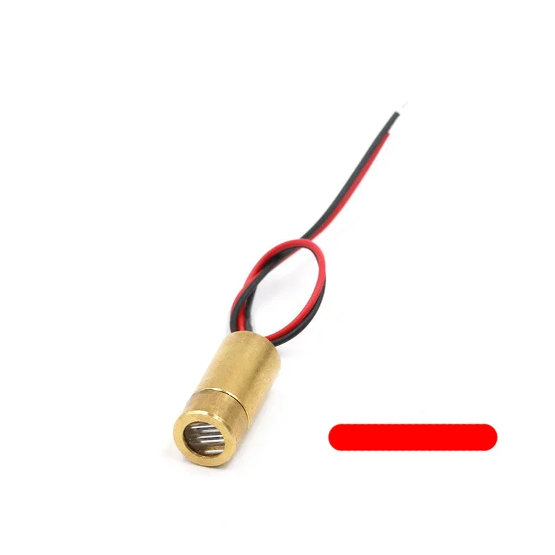 

Лазерная головка 650 нм 9 мм 3 В 50 МВт Модуль лазерного крестового диода Красная медная головка