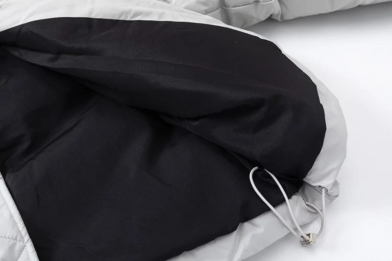 Men And Women Solid Color Stand Collar Harajuku Jacket Winter Cotton Pad Zip Couple Loose Short Coat Fashion Street Jacket Korea