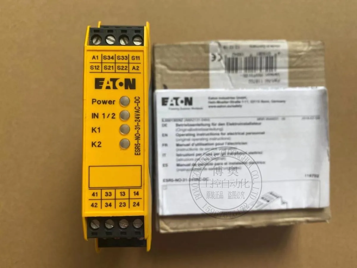 Оригинальное импортное реле безопасности MOELLER Eaton Muller ESR5-NO-31-24VAC-DC в наличии