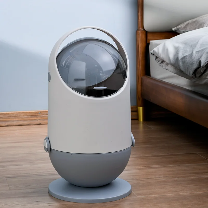 

Trash Can Household Light Luxury Creative Bathroom Kitchen Covered Trash Can Living Room Tissue Toilet Storage Basket