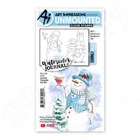 new christmas snowmen metal cutting dies stamps scrapbook diary decoration stencil embossing template diy greeting card handmade