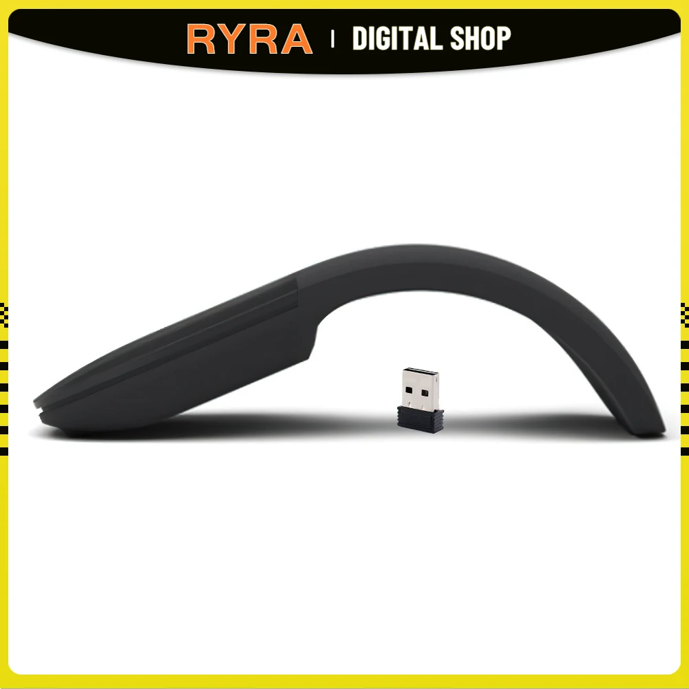 

Беспроводная складная мышь RYRA 2,4G, беспроводная мышь, USB-приемник, бесшумные складные приемники, игровой компьютер, ноутбук, ПК, аксессуары, п...