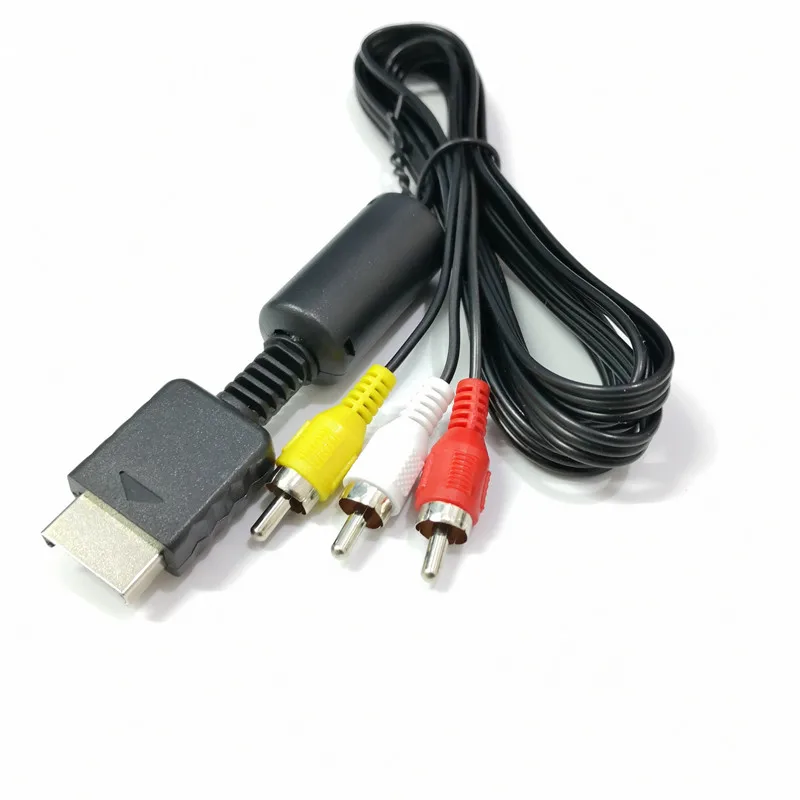 

New Audio Video AV Cable Cord Wire 1 to 3 RCA TV Lead for Playstation PS1 PS2 for PS3 Console Cable TV Game Accessories