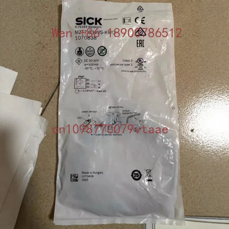 Фото Оригинальный датчик SICK MZTE-03VPS-KW0 MZC1-2V2PS-KPO MZT7-03VPS-KW0 №2