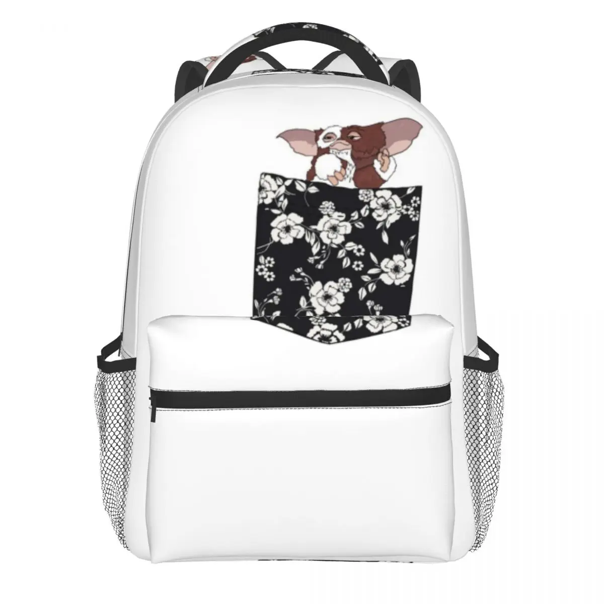

Dancing Gizmo Pocket Backpack Women Gremlins Breathable Backpacks Polyester Modern High School Bags Hiking Colorful Rucksack