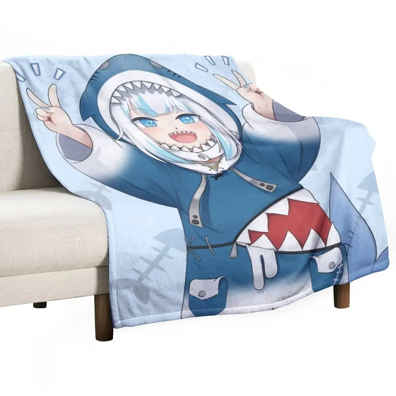 Одеяло Gawr Gura pisss рождественское украшение одеяла для волос