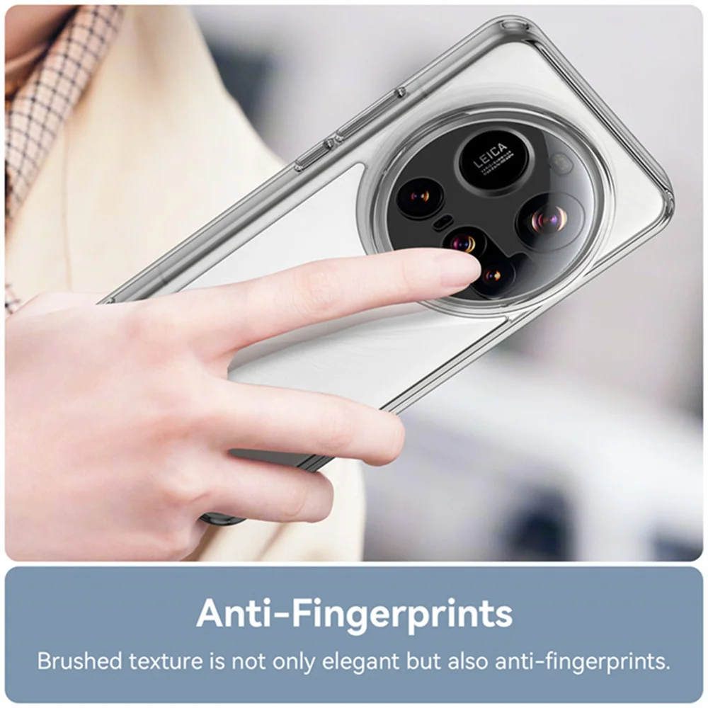 Чехол для телефона Xiaomi Mi 15 Ultra Fusion PMMA + ТПУ полный защитный чехол прозрачный