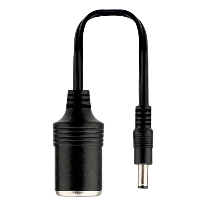 

DC5.5mm x 2.1mm to Car Cigarette Lighter Power Supply Cable Female Socket to Plug Adapter Car 120W 12V24V