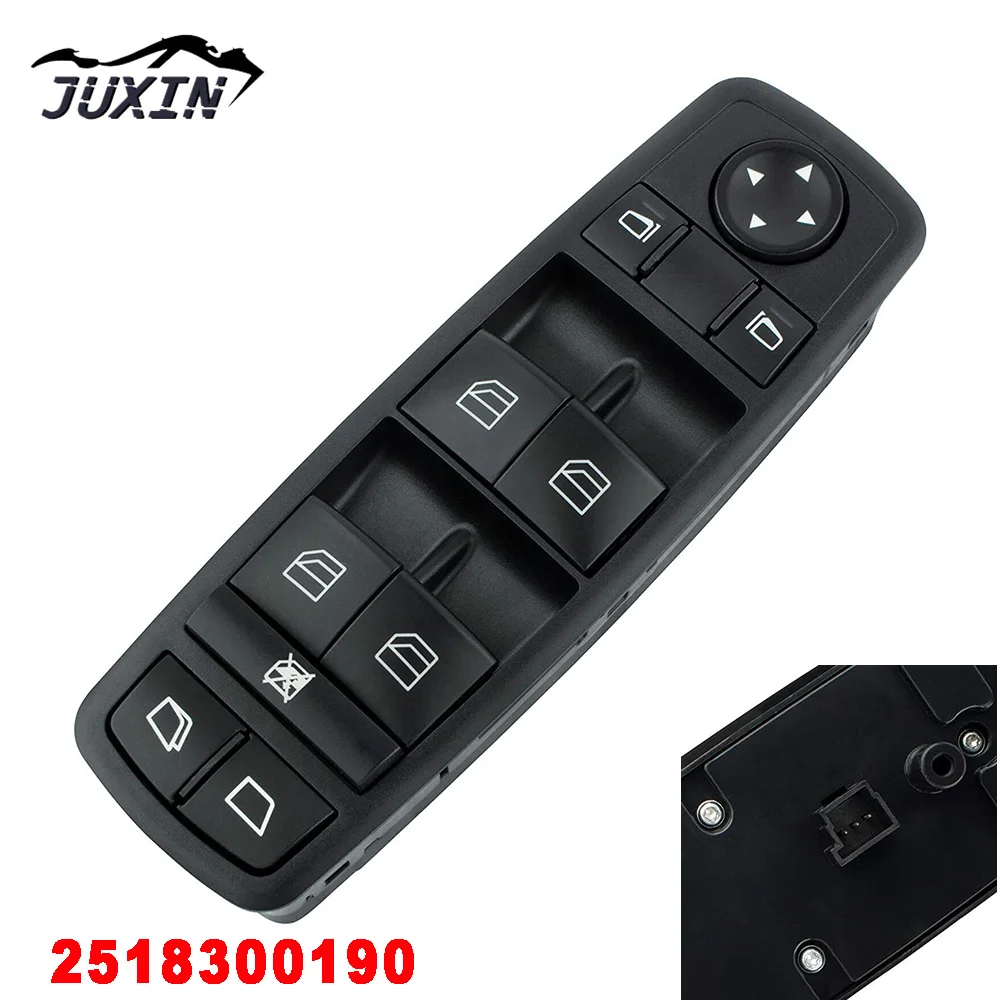 

Главный выключатель стеклоподъемника передний левый черный для Mercedes Benz W164 W251 R320 R350 R500 R63 AMG 2518300190