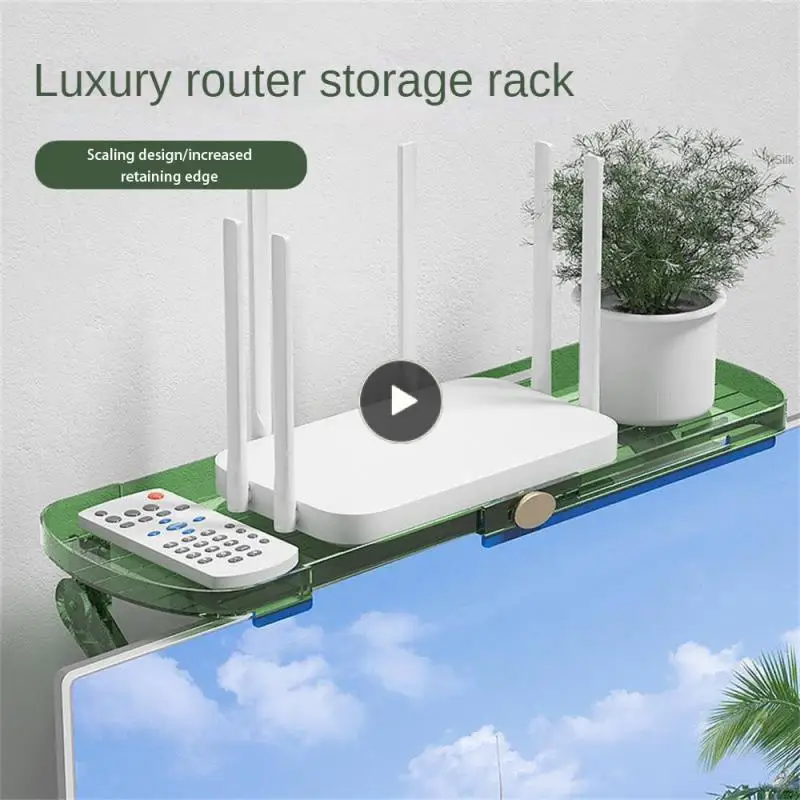 

Bracket Storage Rack Widening Panel Multi-function Adjustable Punch-free Durable Wall-mounted Router Super Load-bearing Scalable