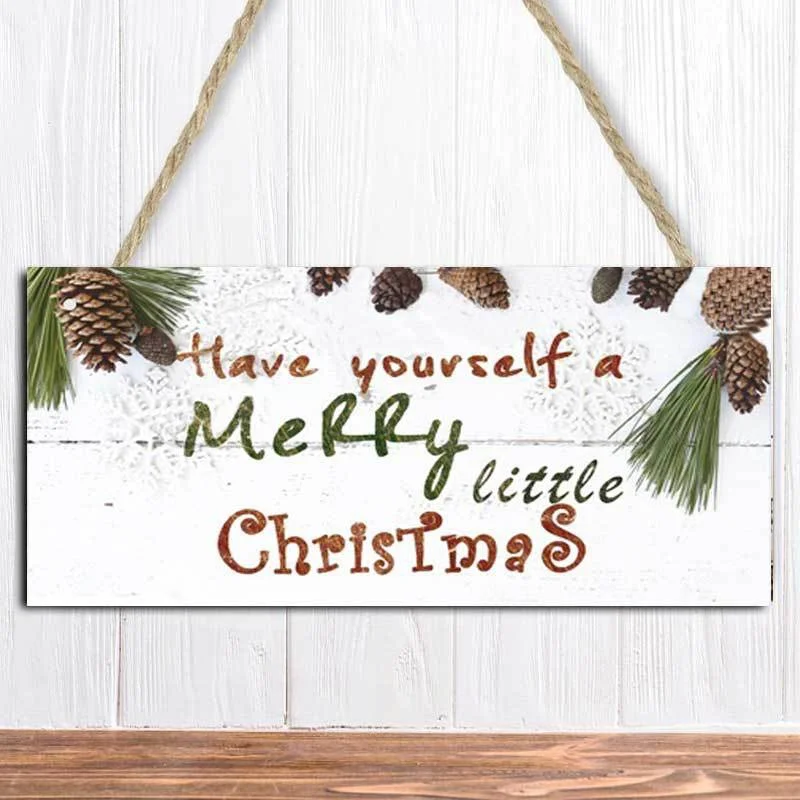 

«Счастливого Рождества», деревянное украшение для дома