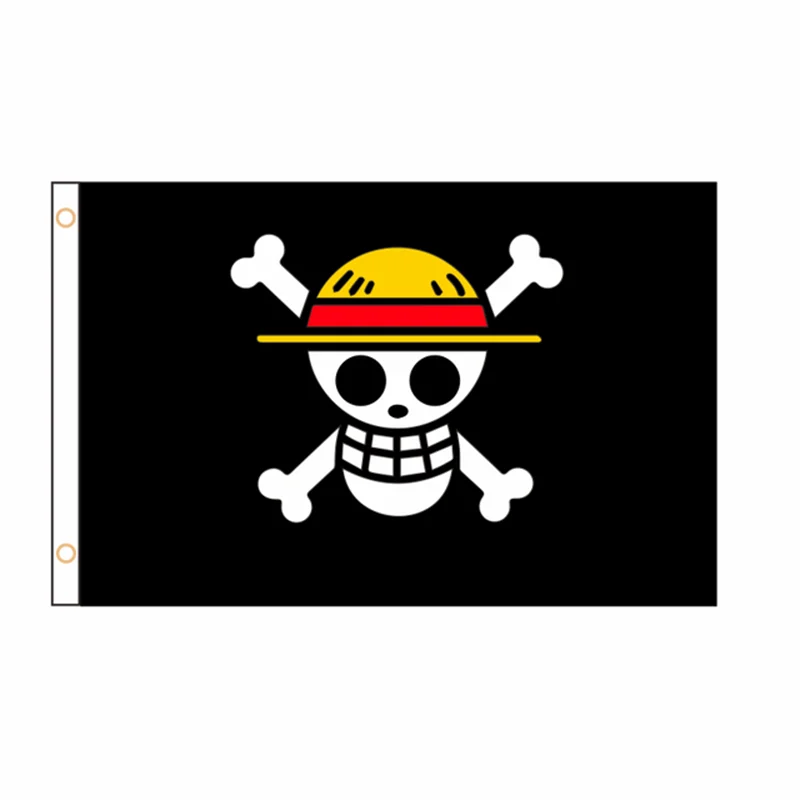 One Piece Pirate Flag Logo - One Piece Flag, HD Png Download , Transparent  Png Image - PNGitem