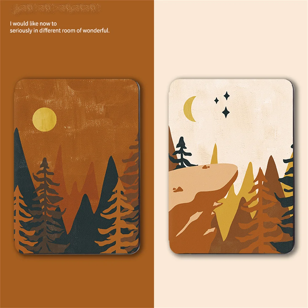 

Forest and Moon Printed Case for Kindle Paperwhite 5 4 3 2 1 11th Gen 2021 2018 2019 Kindle 10th Gen 658 558 eBook Funda Capa