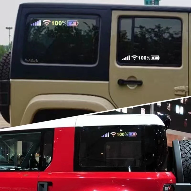 car windshield stickers signal wifi power vinyl decal mobile phone car stickers auto exterior decorative accessories decals free global shipping