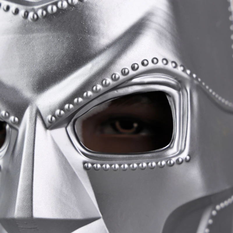 Маска для косплея доктора Дума из фильма взрослых унисекс пластмассовые