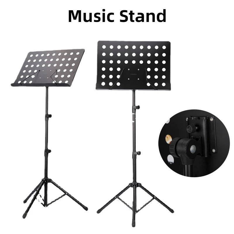Portable Professional Acoustic Guitar Music Stand Foldable Music Stand Guitar Drum Violin Score Table Gitaar Instruments