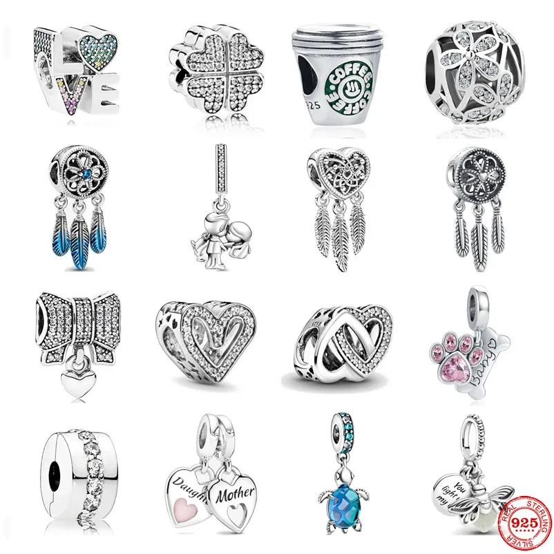 Подвеска-Шарм сердца бесконечности для браслета серебро 925 пробы - купить по