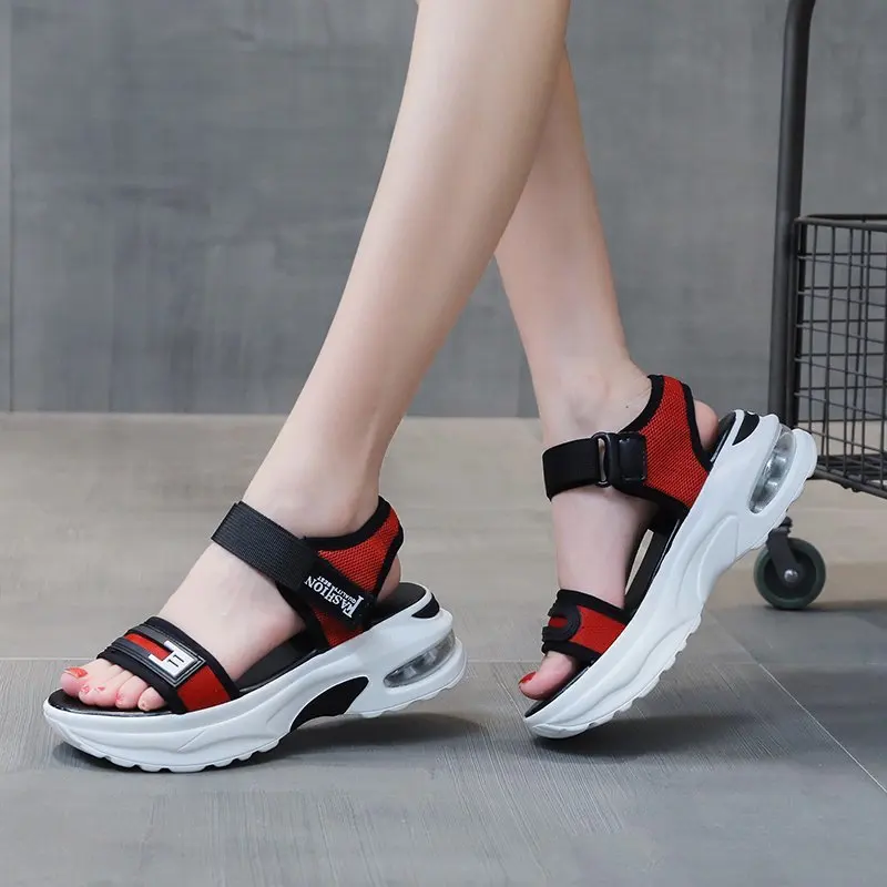 

Velcro Sport Sandals Women Shoes Open Toe Platform Sandals Summer Casual Thick Sole Sandals Women Zapatillas Mujer