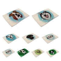 dogs pattern table mat cartoon dog table napkin placemat kitchen decoration dining accessories for wedding party