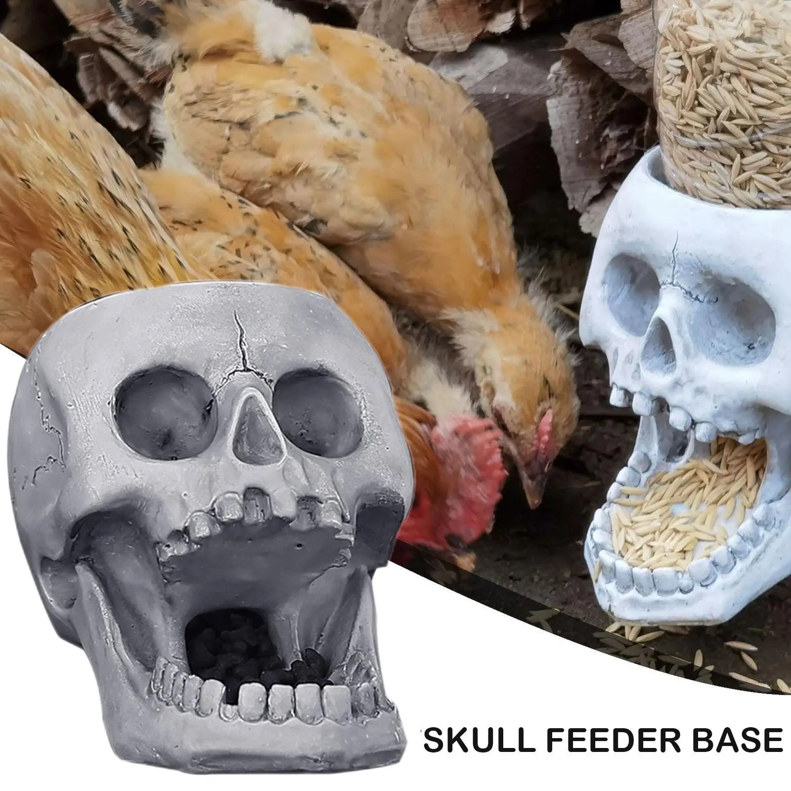 3D кормушка для животных в виде черепа подвесная головы скелета из смолы