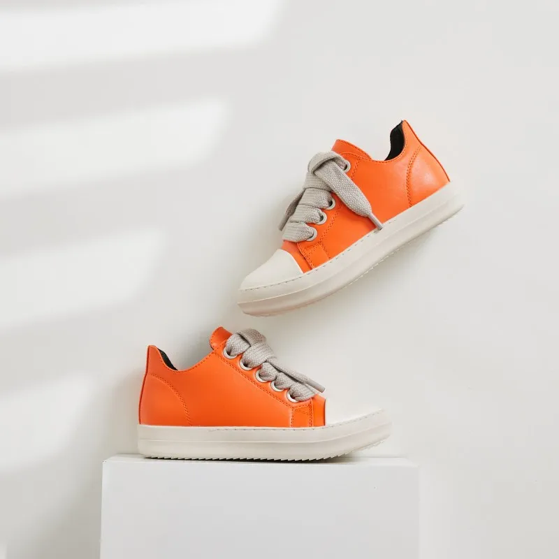 Женская обувь роскошные модные туфли на шнуровке толстой подошве конфетных