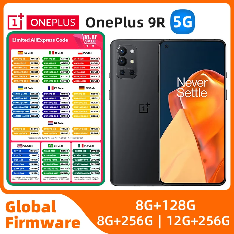 Смартфон OnePlus 9R 5G 8/128ГБ 8/256ГБ 12/256ГБ china б/у