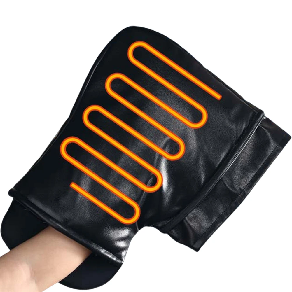 Electric Heating Handlebar Gloves USB Charging Motorbike Heated Handle Grip Reflective for Bicycle MTB Motorcycle Scooter