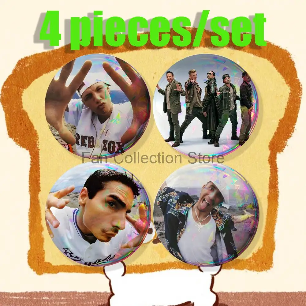 Фото Броши B-Backstreet Boy Band для аксессуаров к рюкзакам, круглые эмалевые значки 25, 32, 44, 58, 75 мм, набор из 4 штук, мультяшные аниме-значки №1