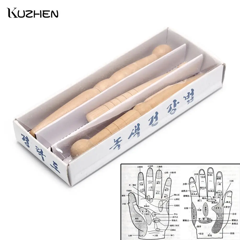 

3 шт./набор, деревянные массажные палочки для ног