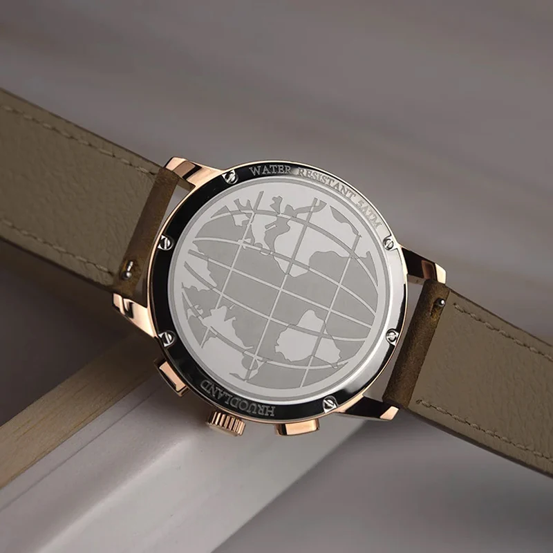 Hruodland G004 часы с хронографом VK61 кварцевый механизм сапфировый Кристалл 316L