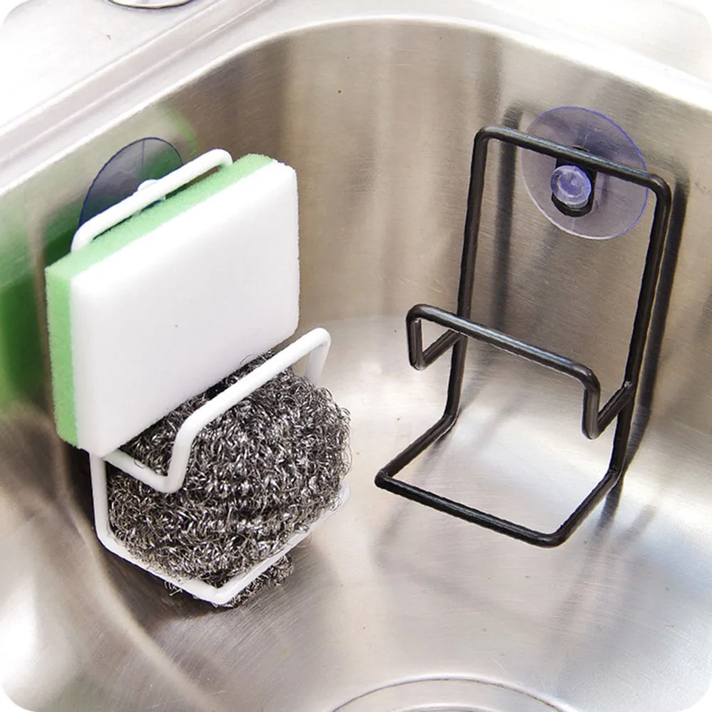 

Sink Storage Rack Double-layer Cleaning Cloth Dish Drainer Sink Rack Sponge Holder with Suction Cup Bathroom Kitchen Accessories