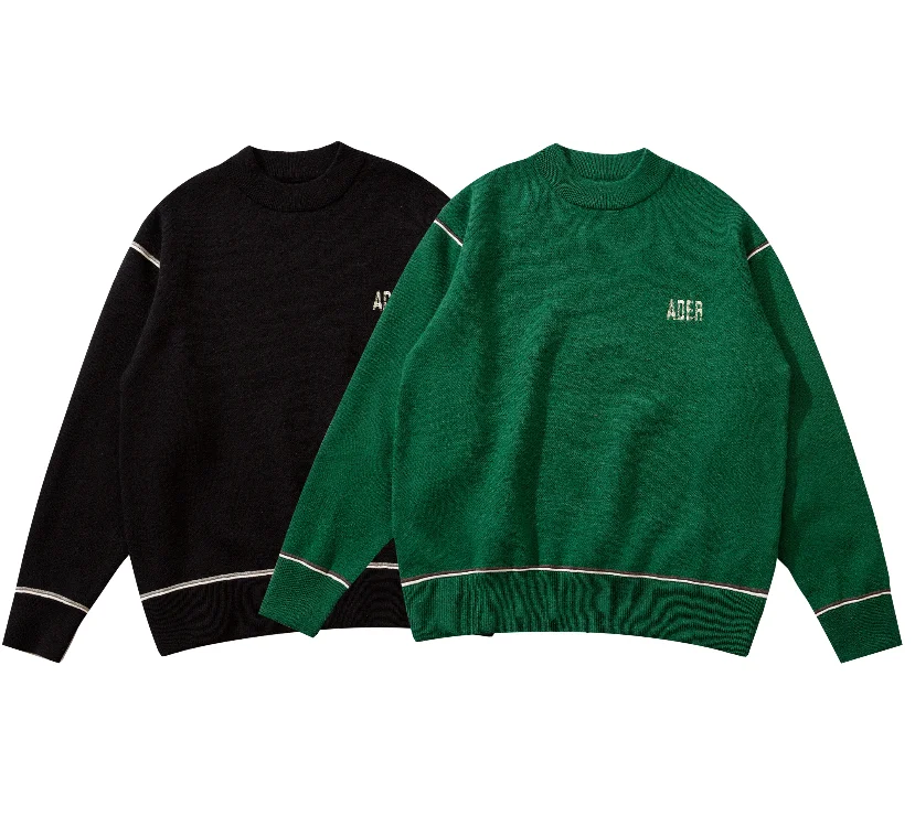 

ADER Sweaters Men and Women Fashion Brand Autumn and Winter New Loose Versatile Slim Irregular Knitwear