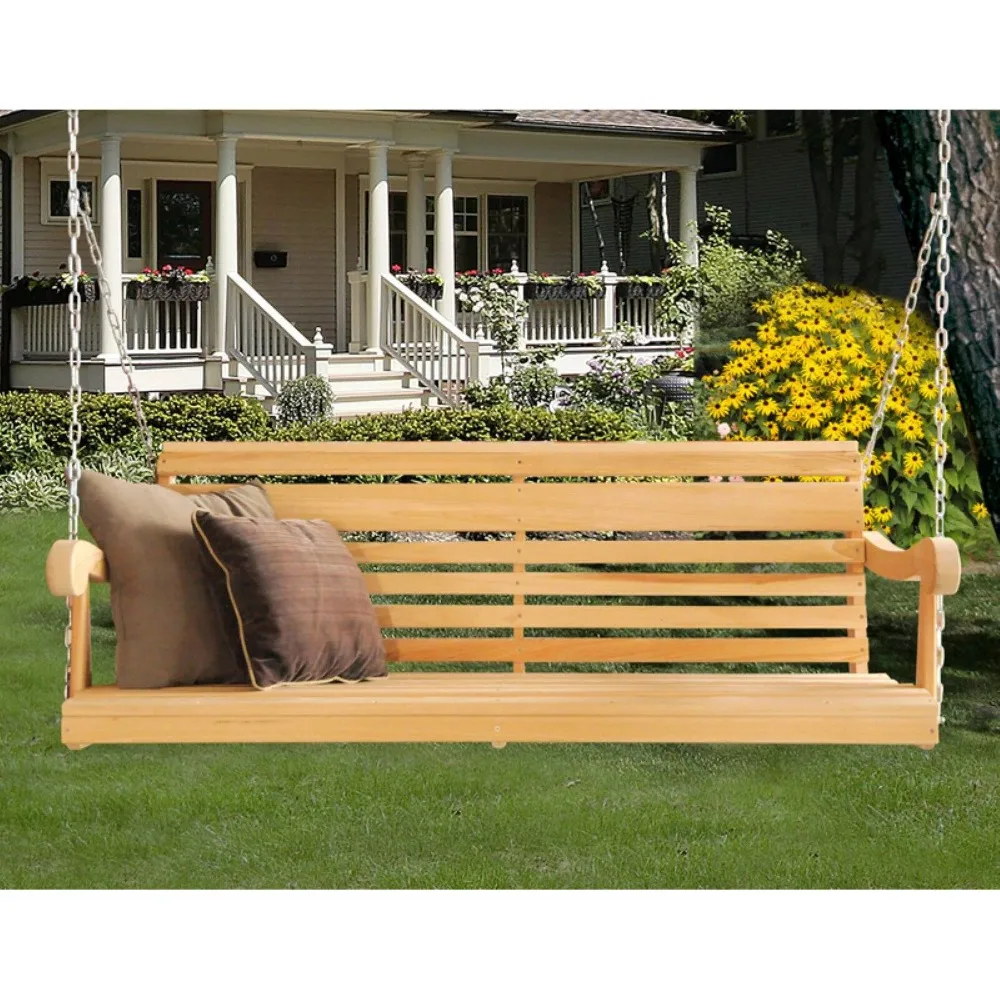 

Hershy Way Cypress 5 ft. Classic Grandpa Porch Swing, Seating Capacity 3