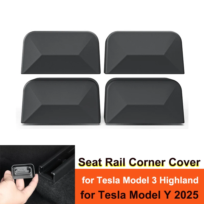 

Для Tesla Model Y Juniper 2025 Угловая защитная крышка сиденья TPE Edge Protect Guard Plug Model 3 Highland 2024 Аксессуары