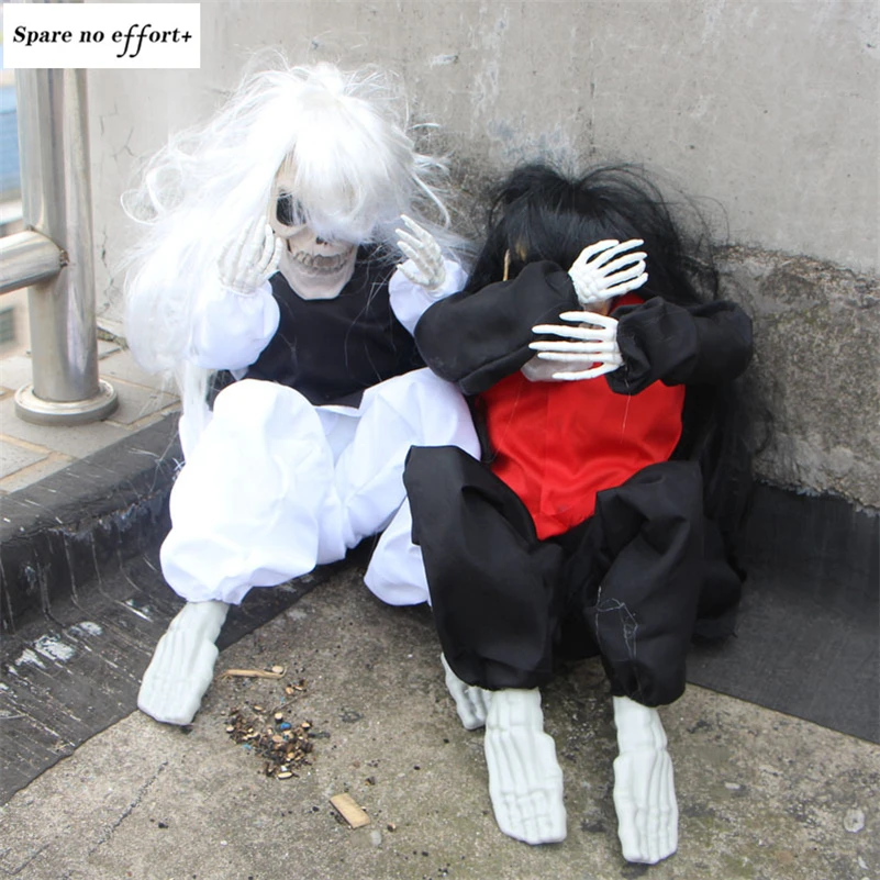 

Украшение для Хэллоуина, Электрический плач, искусственное украшение, украшение для Хэллоуина, семейный дом с привидениями, страшный плач, привидение, украшение