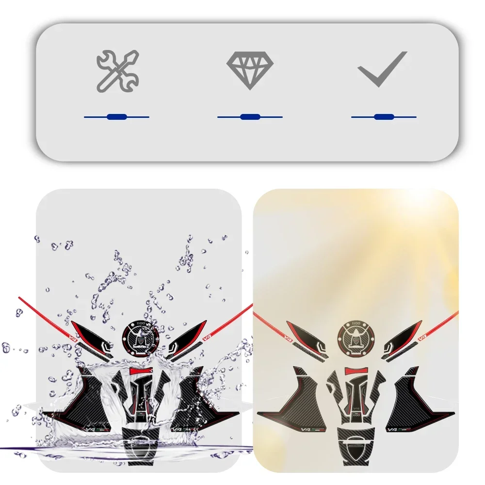 3D наклейка аксессуары для мотоциклов защитная на бак водонепроницаемая против